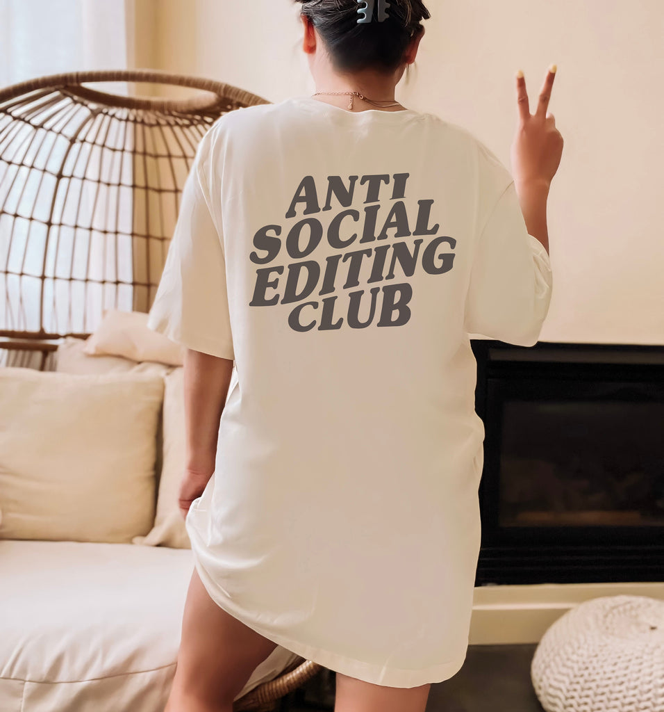 "ANTI-SOCIAL EDITING CLUB" tee